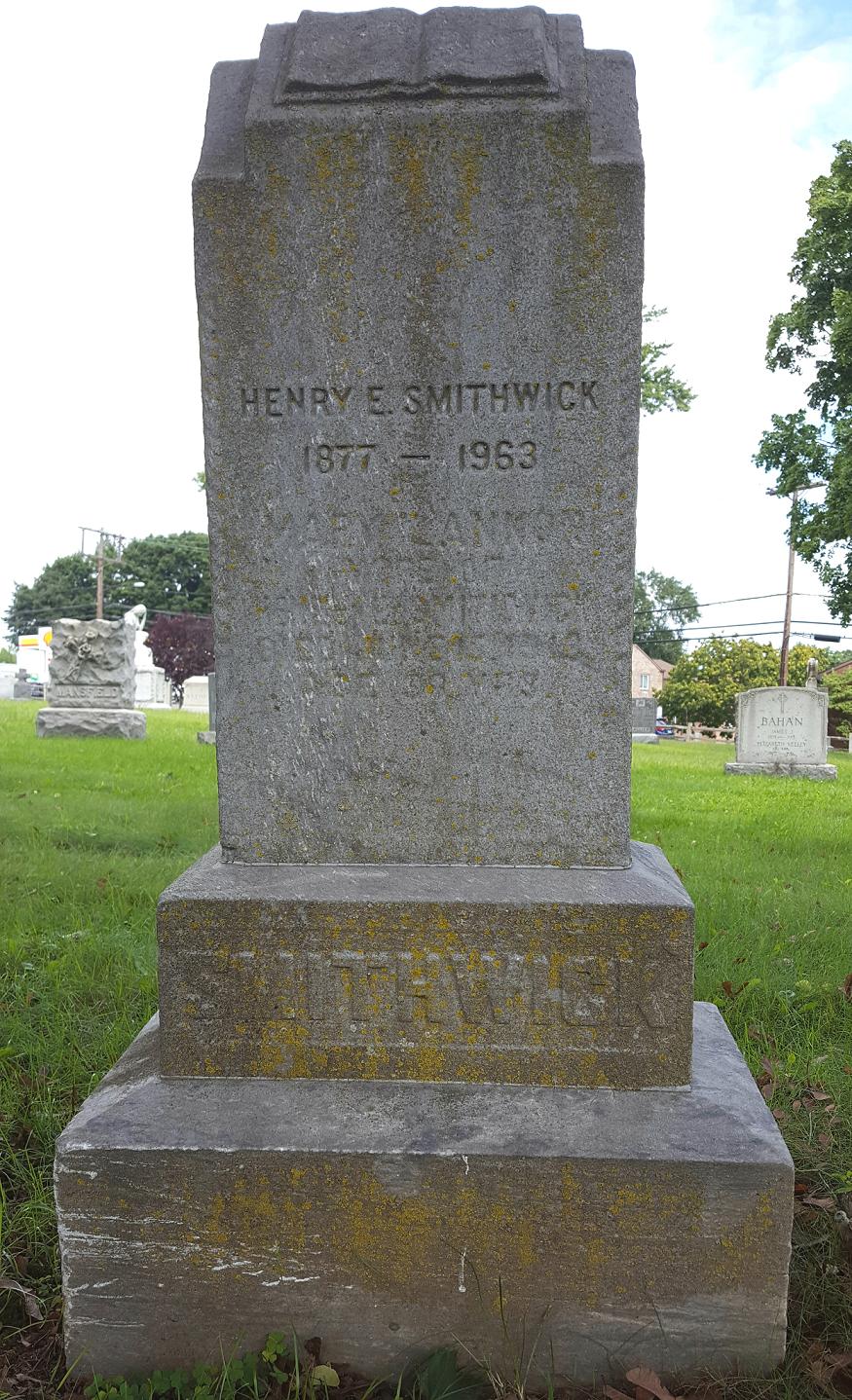 Henry Smithwick - gravestone